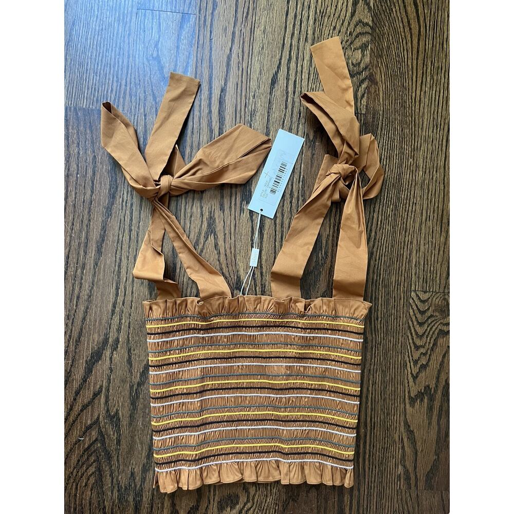 Petersyn women’s Nola Top Sz. S Caramel Brown NWT